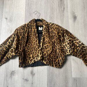 Tina Hagen, Animal Print Shrug, Size M